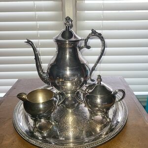 FB Roger's 1960s Tea Set and Serving Tray ( 4 pieces )